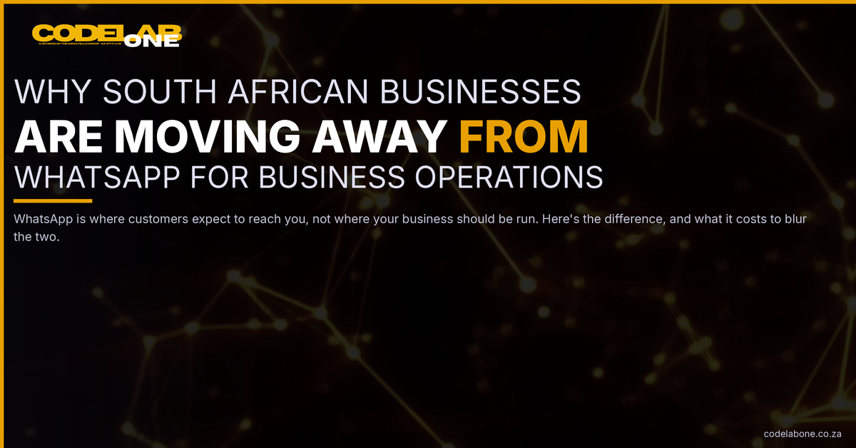 Why South African businesses are moving away from WhatsApp for business operations